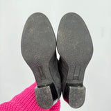 women Giani Bernini Palma Leather Pull-On Ankle Boot Black Shoes 8.5