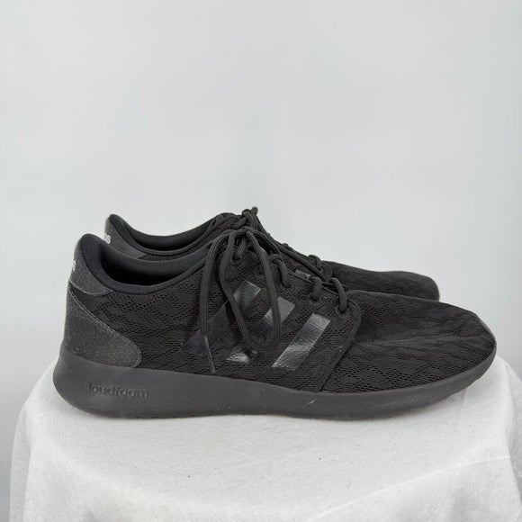women Adidas Cloudfoam QT Racer Black Shoes 9.5