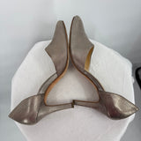 women Paul Green D'Orsay Pumps Metallic Taupe Shoes 6
