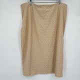 women A New Day NWT Textured Knit Tan Skirt XL