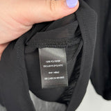 women Torrid NWT Chiffon Neck Tie Blouse Black Woven Top 0/L