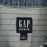 women Gap NWT Long Sleeve Utility Romper Blue Pintstripe Jumpsuit/Romper 16