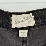 women Universal Thread Boyfriend Fit Gray Jeans 00/24