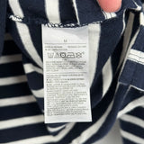 women Old Navy Striped Long Sleeve Navy White Knit Top M