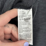 women Old Navy Cropped Full Zip Hoodie Gray Sweatshirt L