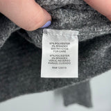 women Joseph A. NWT Johnny Collar Heathered Gray Sweater L