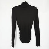 women Michael Stars NWT Nessa Turtleneck Tee Black Knit Top OS/2-10