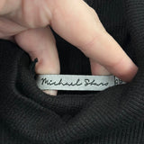women Michael Stars NWT Nessa Turtleneck Tee Black Knit Top OS/2-10
