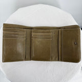 unisex Hayden Harnett Leather Shoulder Bag with Matching wallet Olive Brown Purse