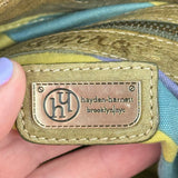 unisex Hayden Harnett Leather Shoulder Bag with Matching wallet Olive Brown Purse