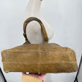 unisex Hayden Harnett Leather Shoulder Bag with Matching wallet Olive Brown Purse