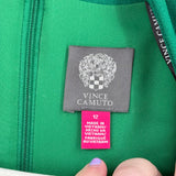 women Vince Camuto Notch-Neck Scuba Spring Green Dress 12