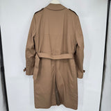 men London Fog NWOT Trench with Liner Brown Coat 42L