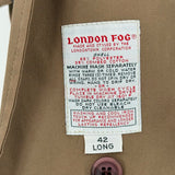 men London Fog NWOT Trench with Liner Brown Coat 42L