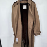 men London Fog NWOT Trench with Liner Brown Coat 42L