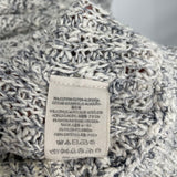 women Free People Cotton Blend Blue Gray Sweater L