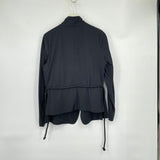 women Hovman Nylon Belted Blazer Black Jacket 8