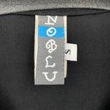 women Noblu Raw Edge Pleated Blazer Black Jacket S