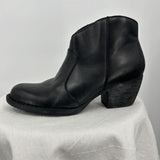 women Born Leather Ankle Booties Black Shoes 9
