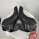 women Born Leather Ankle Booties Black Shoes 9