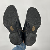 women Born Leather Ankle Booties Black Shoes 9