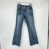 women Loop 18 Vintage Low Rise Bootcut Blue Jeans 12