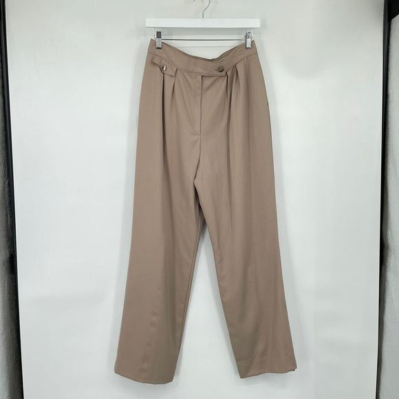 women Pendleton Vintage Wool Trousers Tan Pants 10