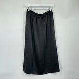 women Gap Satin Midi Skirt Black Skirt S
