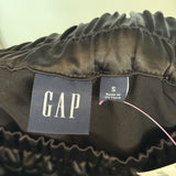 women Gap Satin Midi Skirt Black Skirt S