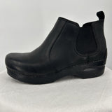women Dansko Leather Ankle Boots Black Shoes 38/7