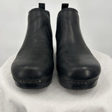 women Dansko Leather Ankle Boots Black Shoes 38/7