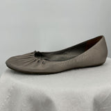women Cole Haan Leather Pleated Flats Champagne Shoes 7