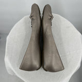 women Cole Haan Leather Pleated Flats Champagne Shoes 7