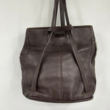 women Ellington Leather Convertible Backpack Tote Metallic Brown Purse 9" x 10" x 5.5"