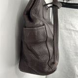 women Ellington Leather Convertible Backpack Tote Metallic Brown Purse 9" x 10" x 5.5"