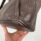 women Ellington Leather Convertible Backpack Tote Metallic Brown Purse 9" x 10" x 5.5"