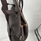 women Ellington Leather Convertible Backpack Tote Metallic Brown Purse 9" x 10" x 5.5"