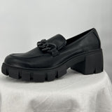 women Madden Girl Hoxtonn Chunky Loafers Black Shoes 8.5