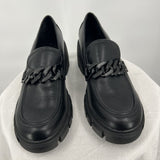 women Madden Girl Hoxtonn Chunky Loafers Black Shoes 8.5