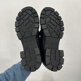 women Madden Girl Hoxtonn Chunky Loafers Black Shoes 8.5