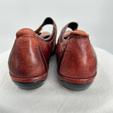 women Aetrex Brianna Leather Mary Jane Cayenne Red Shoes 8