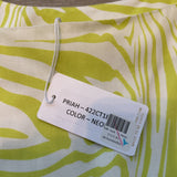 women CoreyLynnCalter - Anthro NWT Priah Tank Neon Green Cream Woven Top L