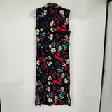 women Tommy Hilfiger NWT Floral Print Sleeveless Shirtdress Navy Multi Dress 6