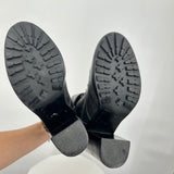 women Tory Burch Broome Fur Lined Combat Boots Gray Shoes 7