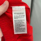 women Chico's Wide Leg Linen Bright Tomato Red Pants 16