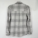 women Faherty Legend Sweater Shirt White & Gray Knit Top XS