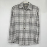 women Faherty Legend Sweater Shirt White & Gray Knit Top XS