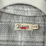 women Faherty Legend Sweater Shirt White & Gray Knit Top XS