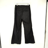 women Maeve - Anthro Naomi Wide Leg Flare Black Pants 10