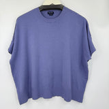 women Splendid Fine Gauge Short Sleeve Periwinkle Purple Sweater M